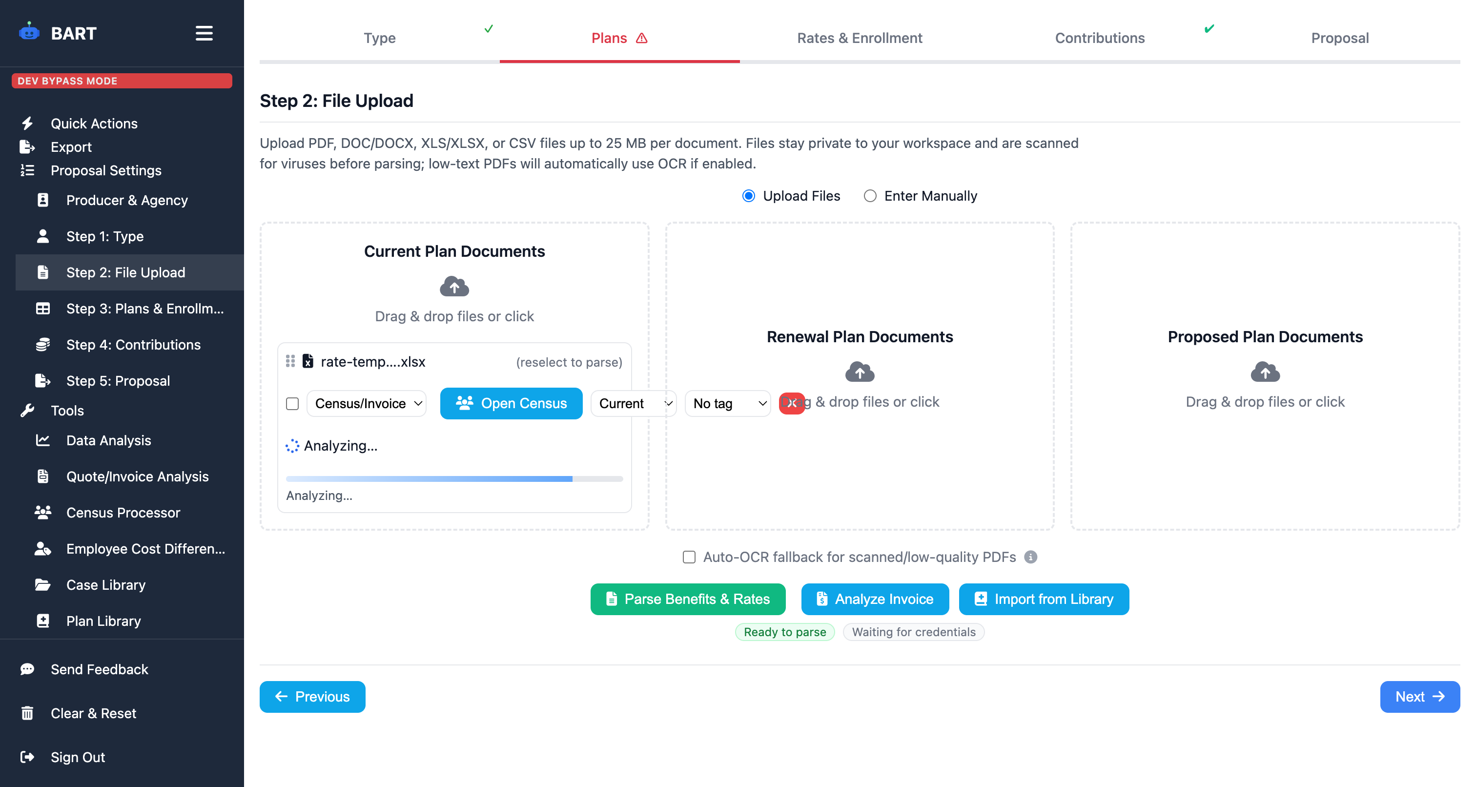 AI Document Parsing feature demonstration