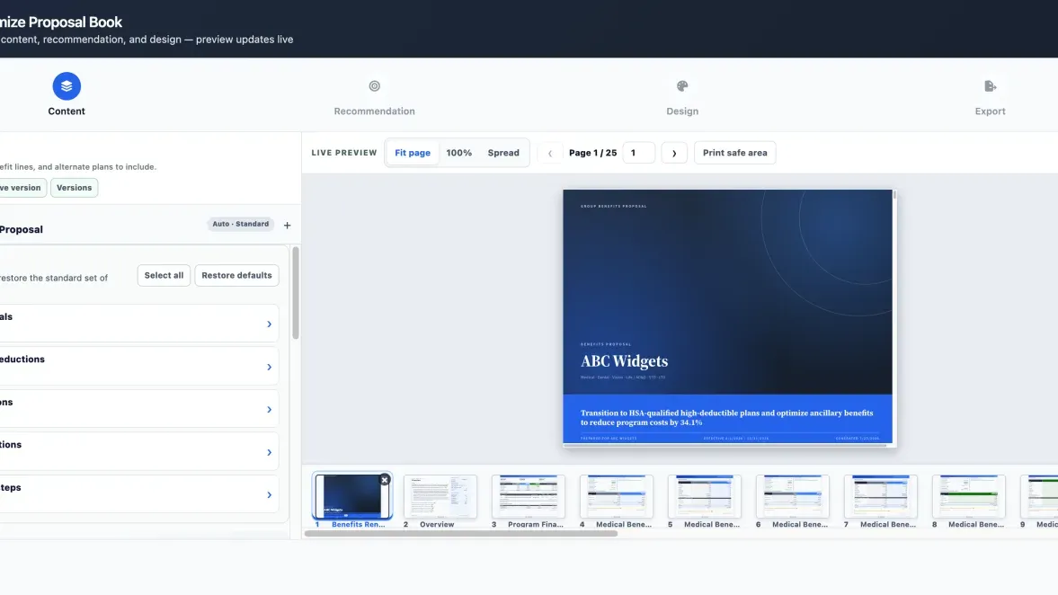 BART Proposal Book builder
