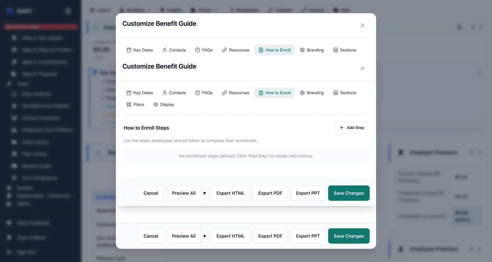 Benefit guide enrollment instructions