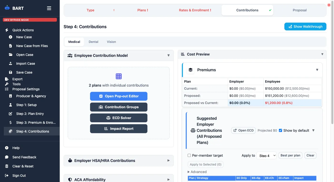 Payroll deduction calculator interface