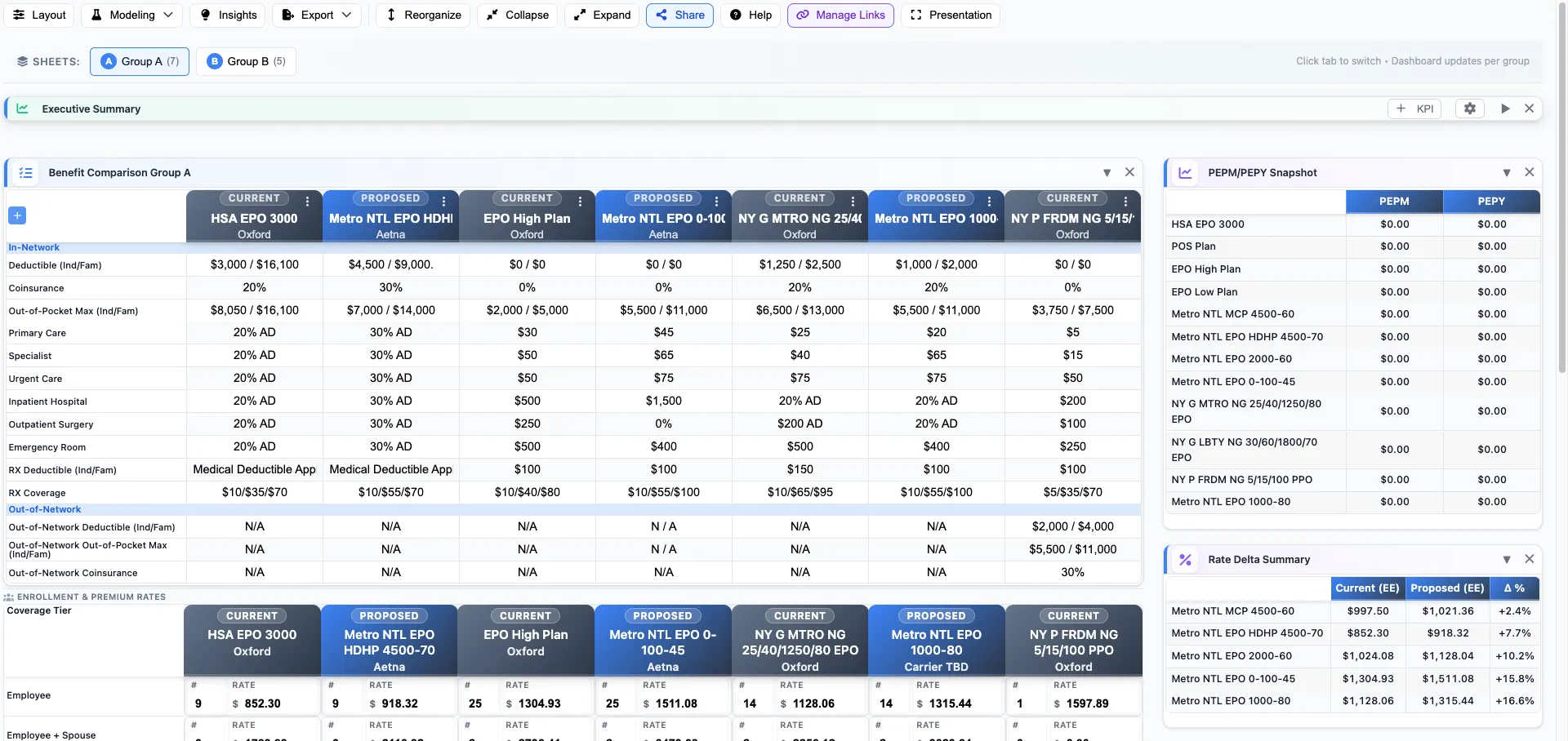 BART presentation mode for client meetings